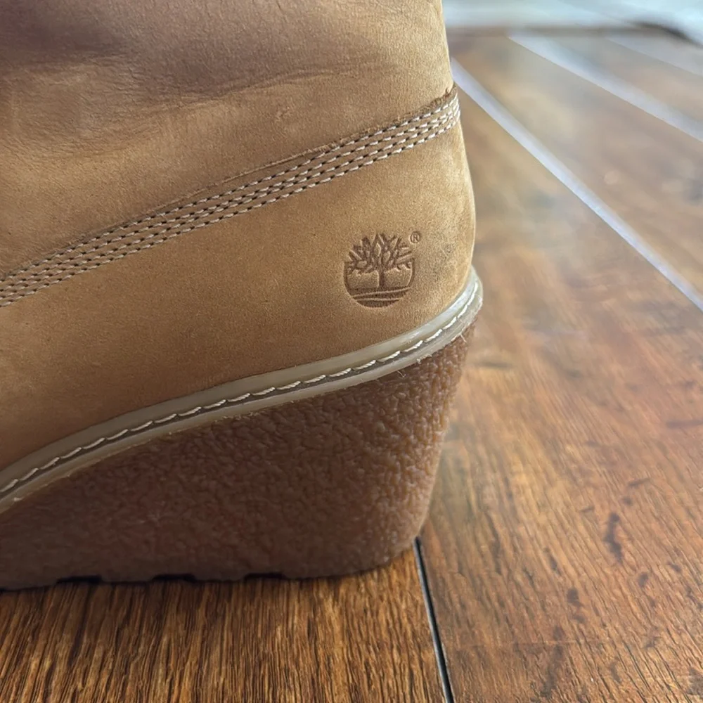 Timberland Tan and Brown Wedge Boots